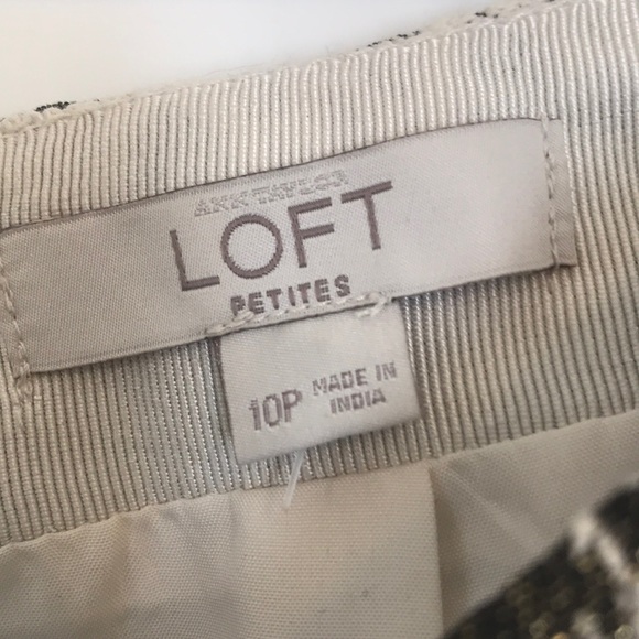 Loft Straight Skirt with Metallic Accent - Picture 4 of 9